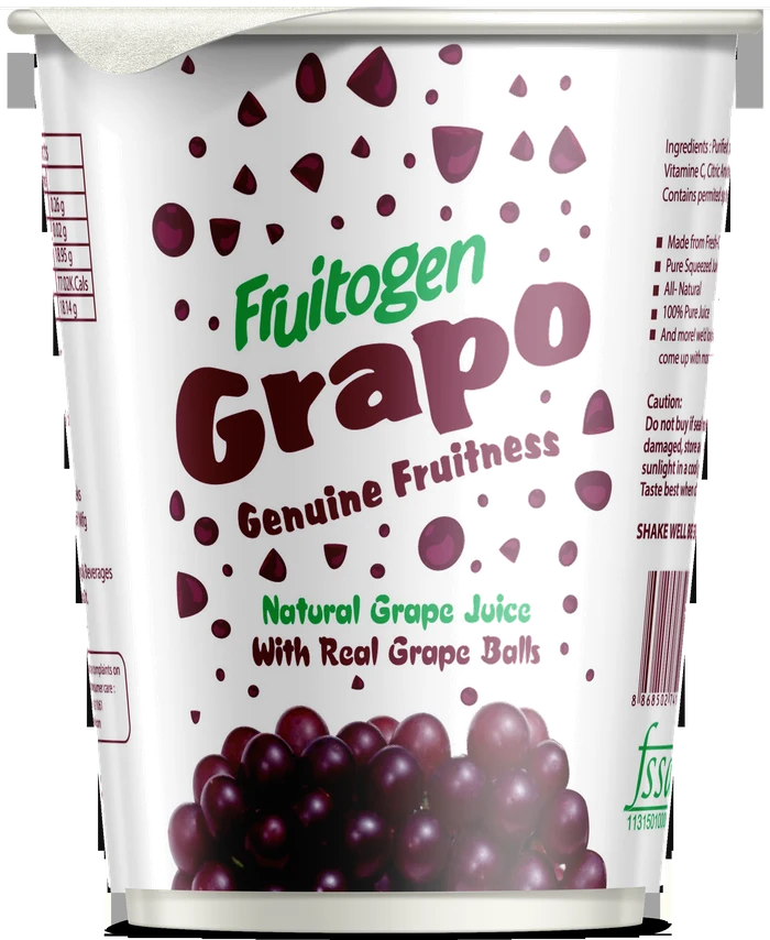 Fruitogen Grapo grape juice cup